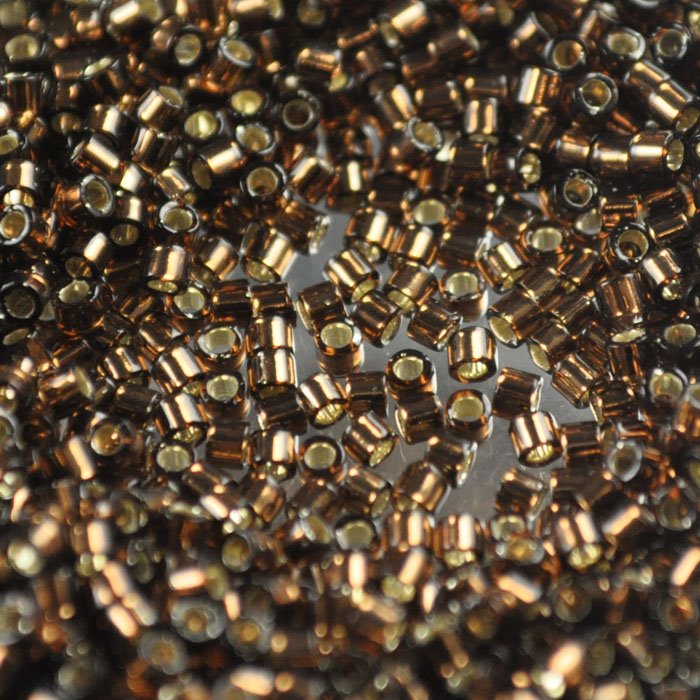 Delica 10/0 Beads - dbm0150 - Silver Lined Brown 7.2g