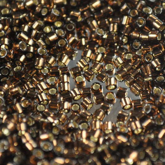 Delica 10/0 Beads - dbm0150 - Silver Lined Brown 7.2g