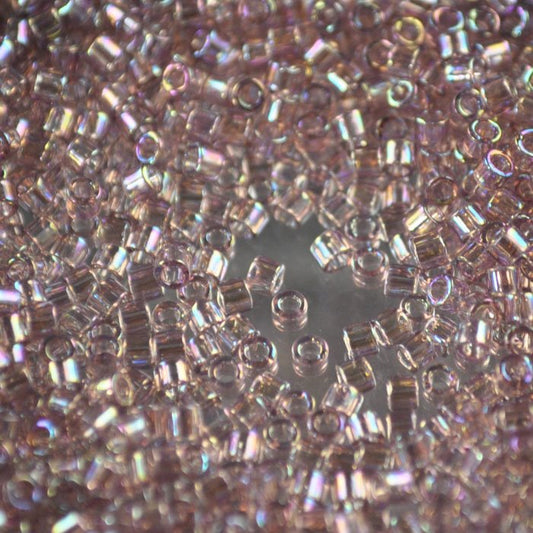 Delica Beads 10/0 - dbm0173b - Transparent Smokey Amethyst AB 50g