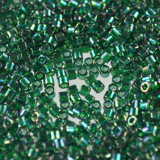 Delica 10/0 Beads - dbm0175 - Transparent Emerald AB 5.2g