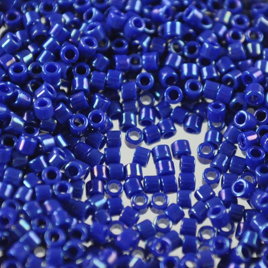 Delica 10/0 Beads - dbm0216 - Opaque Cobalt Blue AB 5.2g