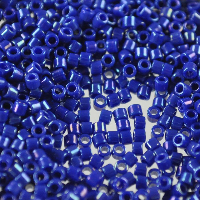 Delica Beads 10/0 - dbm0216b - Opaque Cobalt Blue AB 50g