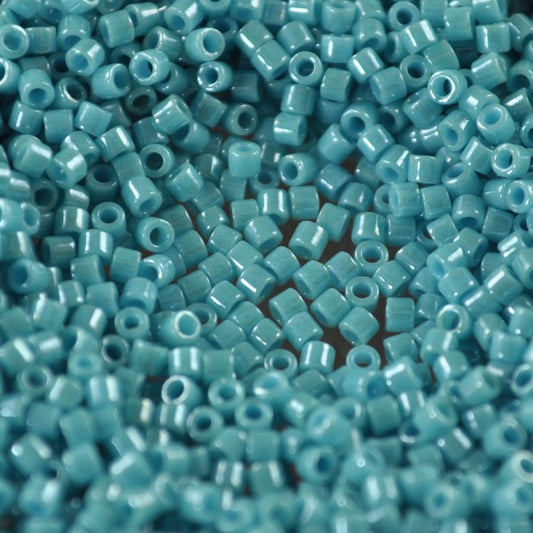 Delica 10/0 Beads - dbm0217 - Opaque Turquoise Green Luster 5.2g