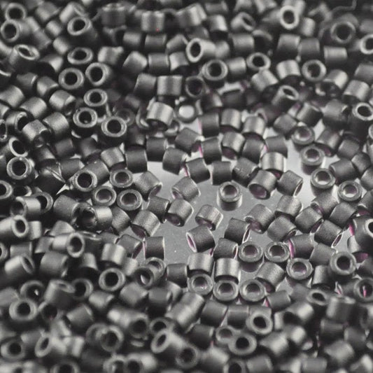 Delica 10/0 Beads - dbm0310 - Matte Black 7.2g