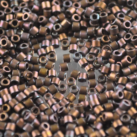Delica 10/0 Beads - dbm0312 - Matte Metallic Dark Raspberry Iris 7.2g