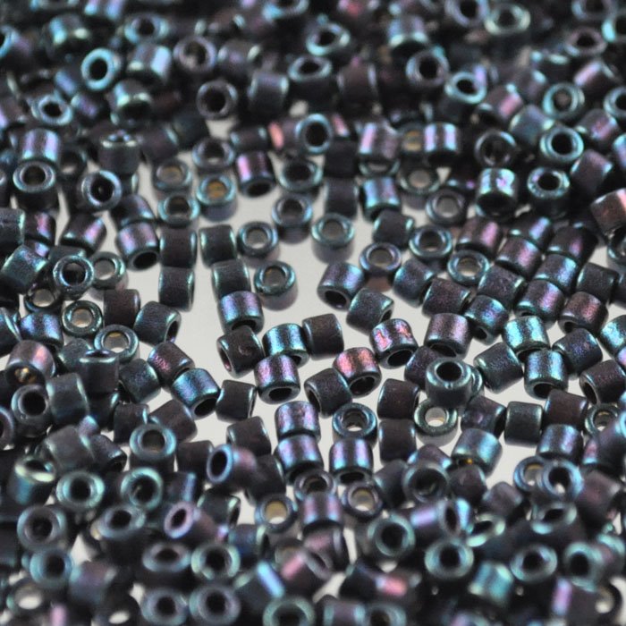 Delica 10/0 Beads - dbm0325 - Matte Metallic Blue Iris 5g