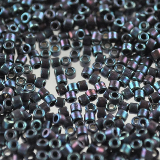 Delica 10/0 Beads - dbm0325 - Matte Metallic Blue Iris 5g