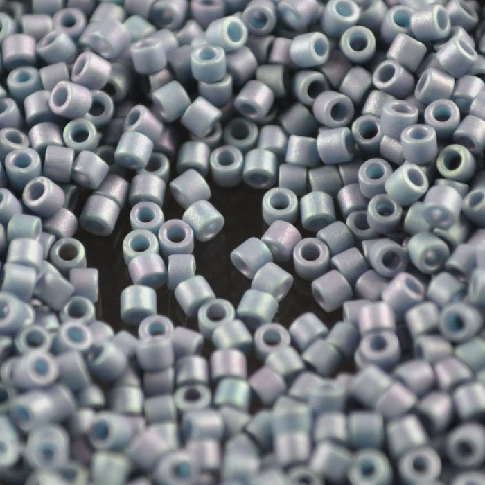 Delica 10/0 Beads - dbm0376 - Matte Metallic Steel Blue Lustre 7g