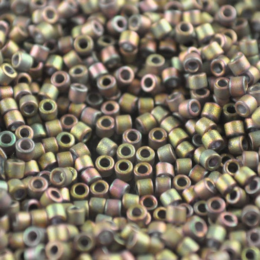 Delica 10/0 Beads - dbm0380 - Matte Metallic Khaki Iris 7g