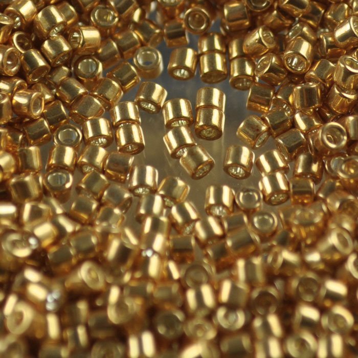 Delica 10/0 Beads - dbm0410 - Galvanized Yellow Gold 5.2g