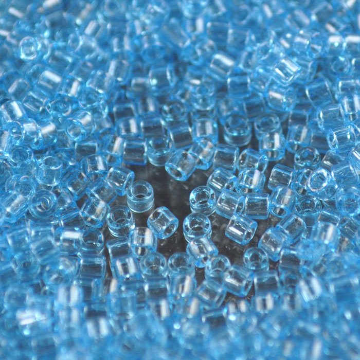 Delica 10/0 Beads - dbm0706 - Transparent Aqua 7.5g