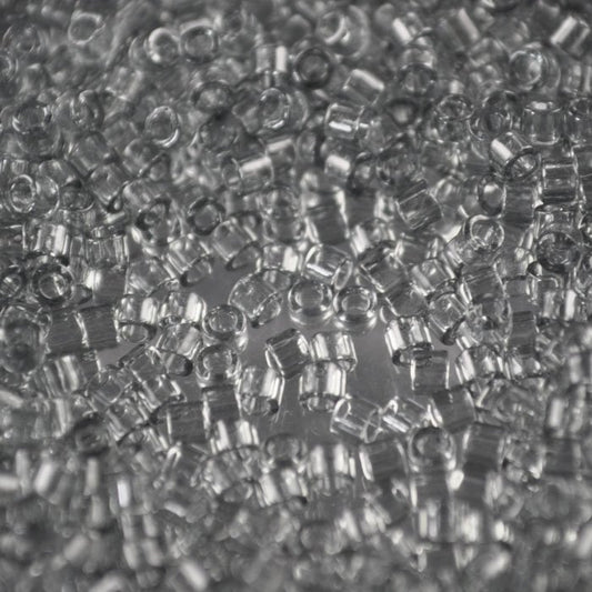 Delica 10/0 Beads - dbm0708 - Transparent Grey 7.5g