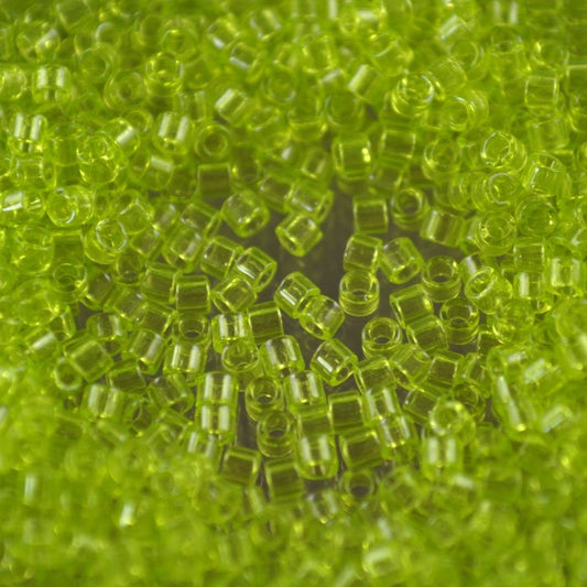 Delica 10/0 Beads - dbm0712 - Transparent Chartreuse 7.5g