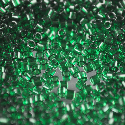 Delica 10/0 Beads - dbm0713 - Transparent Dark Emerald 7.2g