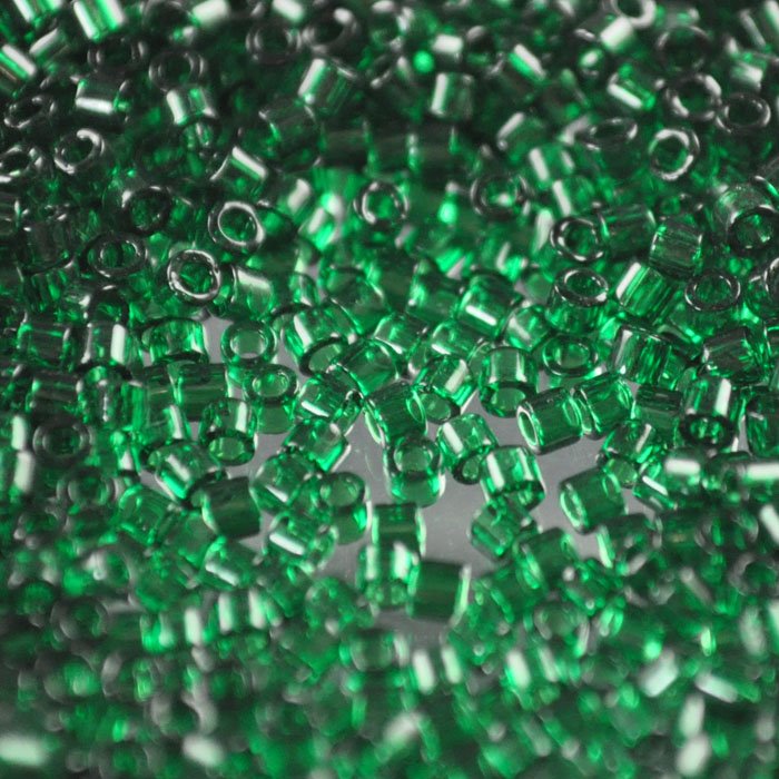 Delica Beads 10/0 - dbm0713b - Transparent Dark Emerald 50g