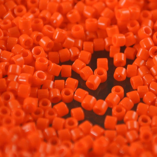 Delica 10/0 Beads - dbm0722 - Opaque Orange 6.8g