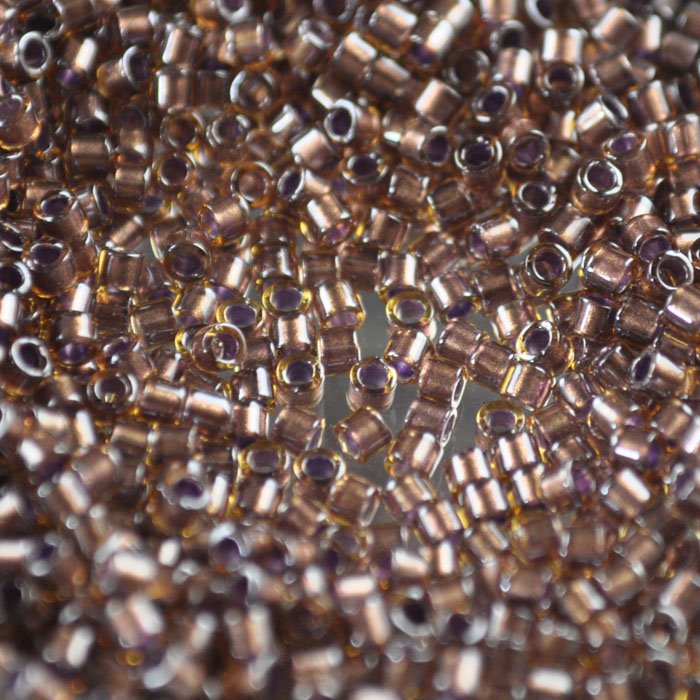 Delica 10/0 Beads - dbm0912 - Sparkle Cinnamon Lined Topaz 7.2g