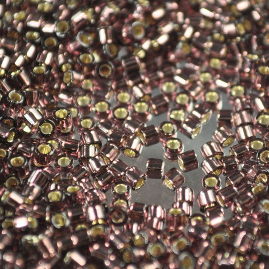 Delica 10/0 Beads - dbm1204 - Silver Lined Mauve 7.2g