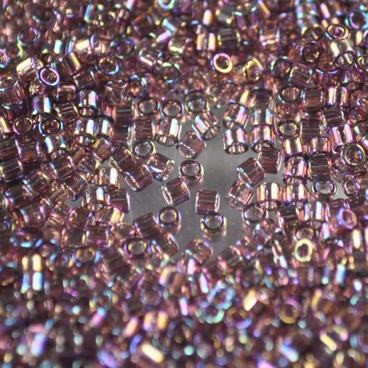 Delica 10/0 Beads - dbm1244 - Transparent Mauve AB 7.2g