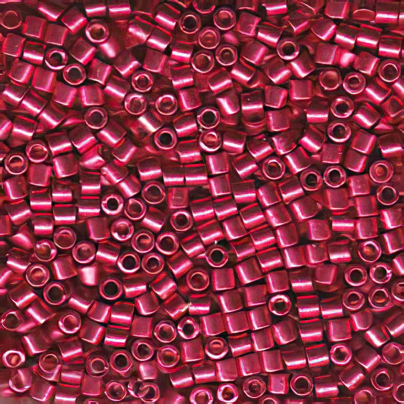 Delica 10/0 Beads - dbm1841 - Galvanized Light Cranberry [Duracoat] 7.2g