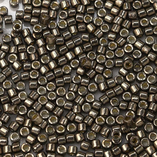 Delica 10/0 Beads - dbm1852 - Galvanized Pewter [Duracoat] 7.2g