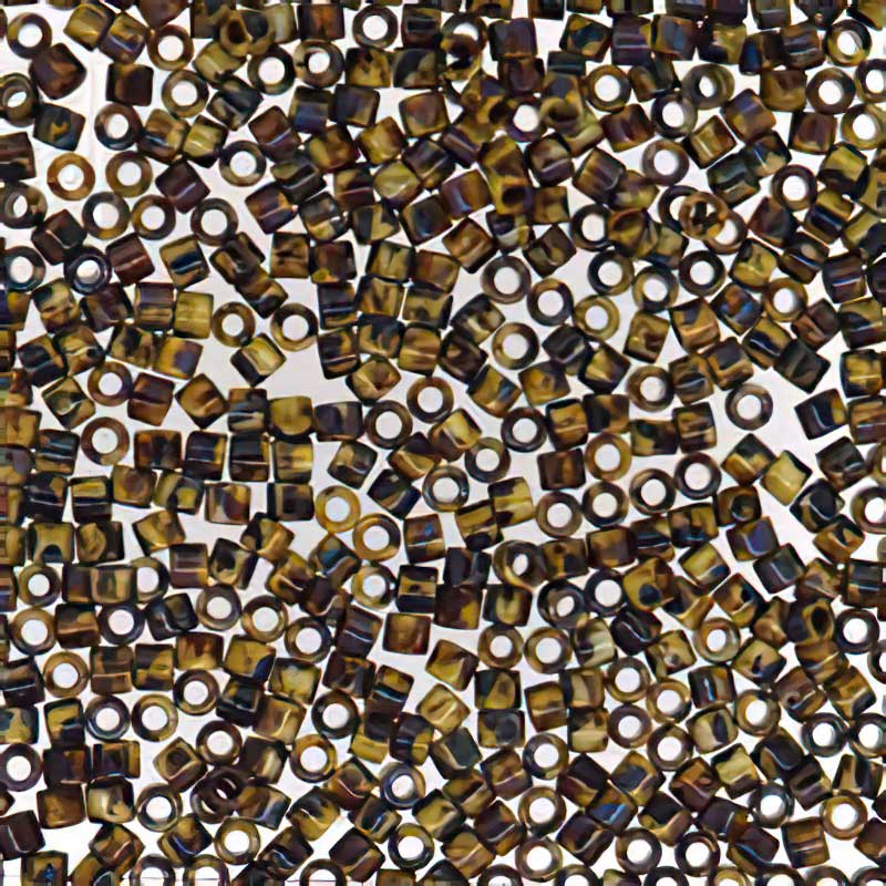 Delica 10/0 Beads - dbm2267 - Matte Brown Tan Picasso 7.2g