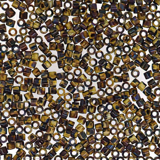 Delica 10/0 Beads - dbm2267 - Matte Brown Tan Picasso 7.2g