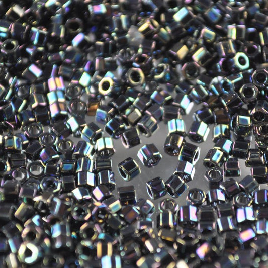 Delica 10/0 Hex-cut Beads - dbmc0005 - Metallic Variegated Blue Iris 7.5g