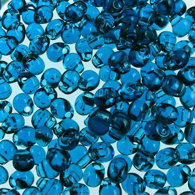 Miyuki - 3.4mm Fringe Drops - Transparent Capri Blue (tube)