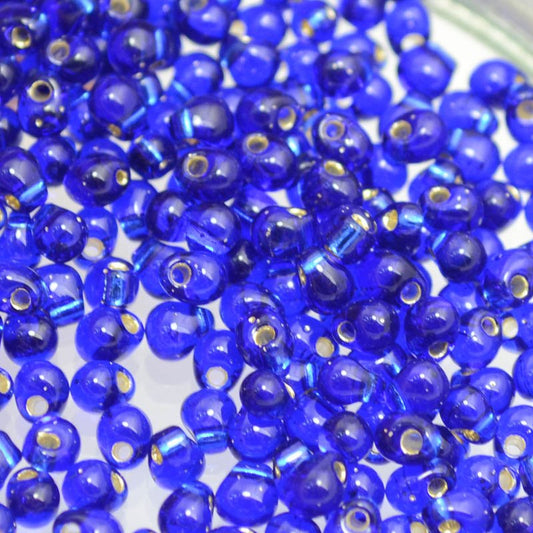 Miyuki - 3.4mm Fringe Drops - Silver Lined Cobalt (tube)