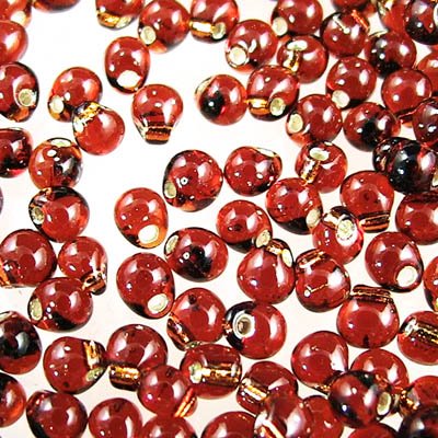 Miyuki - 3.4mm Fringe Drops - Silver Lined Dark Topaz (tube)