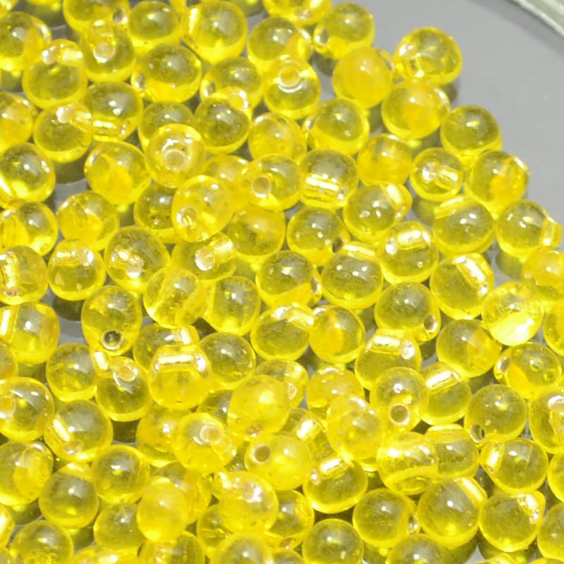 Miyuki - 3.4mm Fringe Drops - Silver lined Yellow (tube)