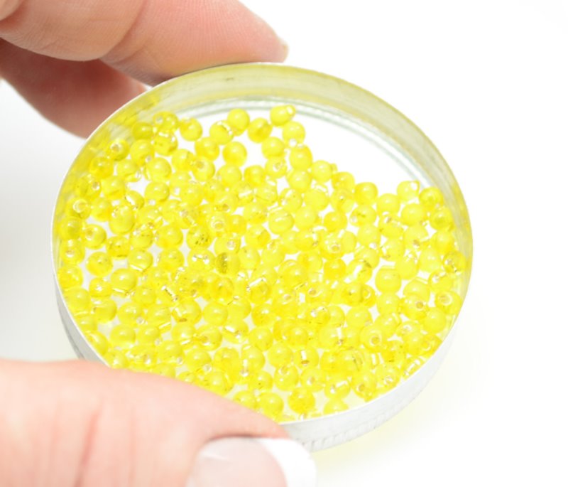 Miyuki - 3.4mm Fringe Drops - Silver lined Yellow (tube)