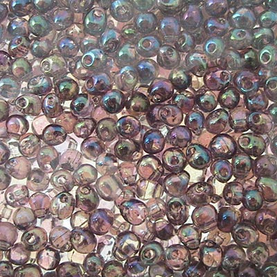 Miyuki - 3.4mm Fringe Drops - Transparent Light Amethyst AB (tube)
