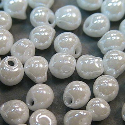 Miyuki - 3.4mm Fringe Drops - White Pearl (tube)