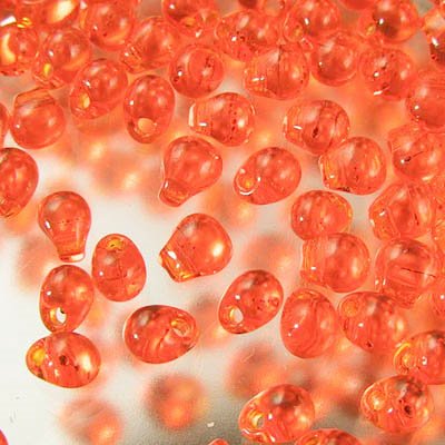 Miyuki - 3.4mm Fringe Drops - Transparent Orange (tube)