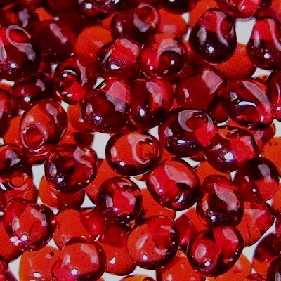 Miyuki - 3.4mm Fringe Drops - Red Lined Dark Topaz (tube)