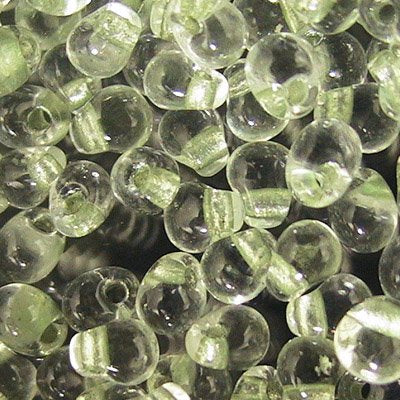 Miyuki - 3.4mm Fringe Drops - Sparkling Celery Lined Crystal (tube)