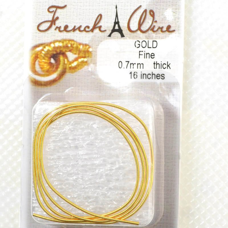 French Wire -  Fine - Goldplated (Pack)