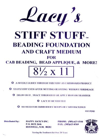 Lacy's Stiff Stuff - 8.5 x 11 inches - White