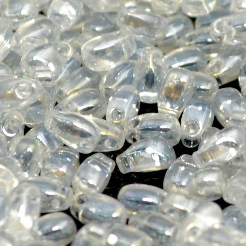 Miyuki - 3x5.5mm Long Drop Bead - Crystal Lustre