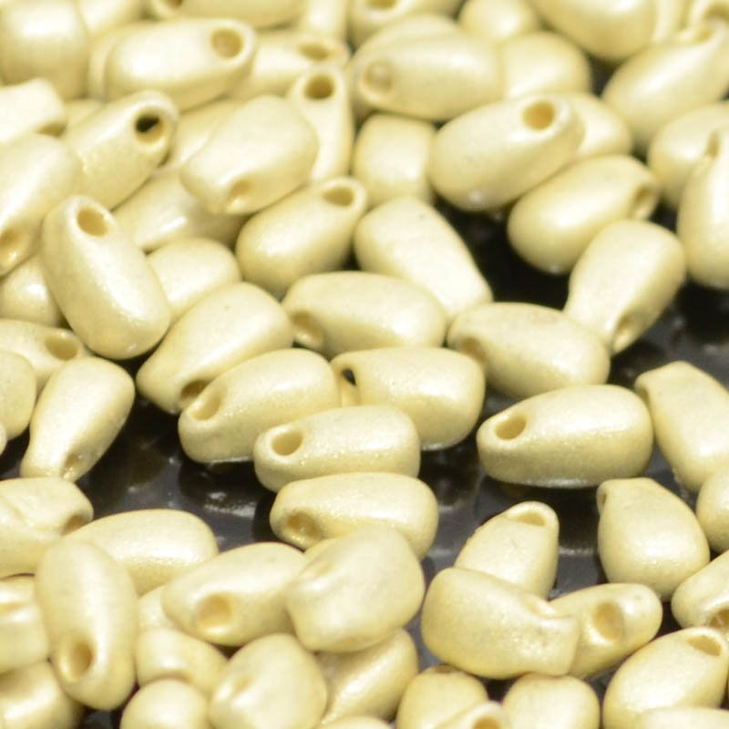 Miyuki - 3x5.5mm Long Drop Bead - Galvanized Matte Silver [Duracoat] 