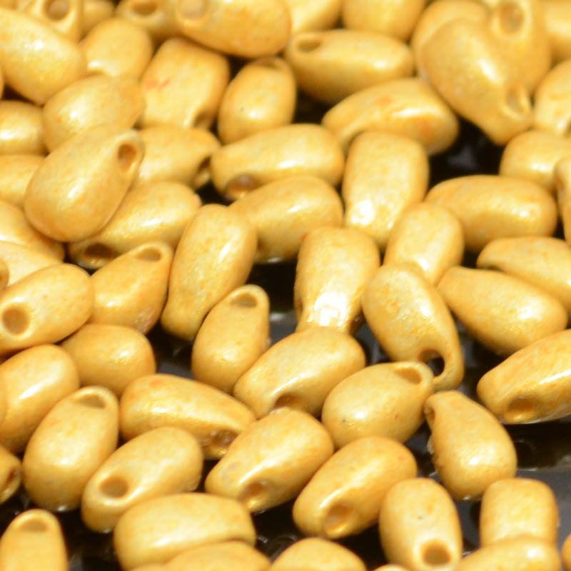 Miyuki - 3x5.5mm Long Drop Bead - Galvanized Matte Gold [Duracoat] 