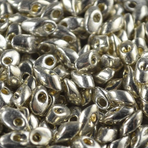 Miyuki - 4x7mm Long Magatamas - Galvanized Silver (tube)