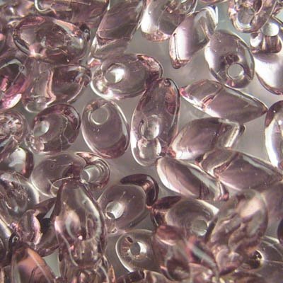 Miyuki - 4x7mm Long Magatamas - Transparent Smoky Amethyst (tube)