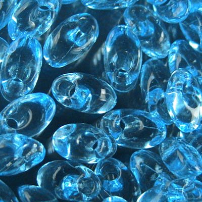Miyuki - 4x7mm Long Magatamas - Transparent Aqua (tube)