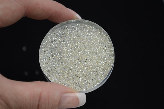 Miyuki Seed Beads 11/0 - mb11-0001 - Silver Lined Crystal 22g