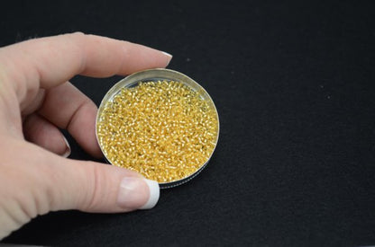 Miyuki Seed Beads 11/0 - mb11-0003 - Silver Lined Gold 10g