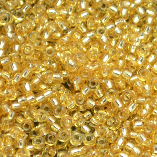 Miyuki Seed Beads - 11/0 - Silver Lined Gold -mb11-0003b250- 250g