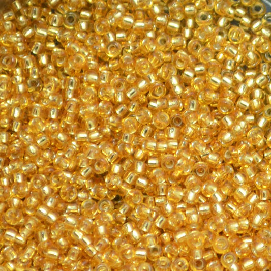 Miyuki Seed Beads 11/0 - mb11-0004 - Silver Lined Dark Gold 22g
